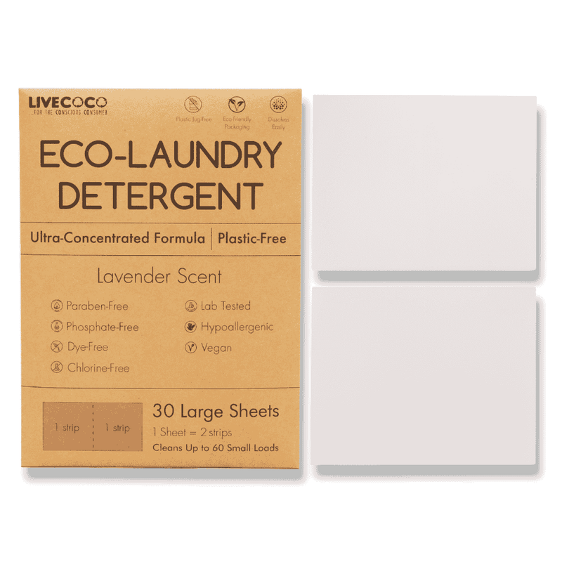 Eco-Laundry Detergent Sheets (60 Loads-Lavender Scent)